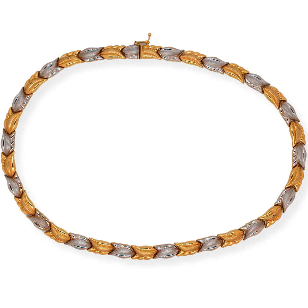 18ct 2/Tone choker Necklace