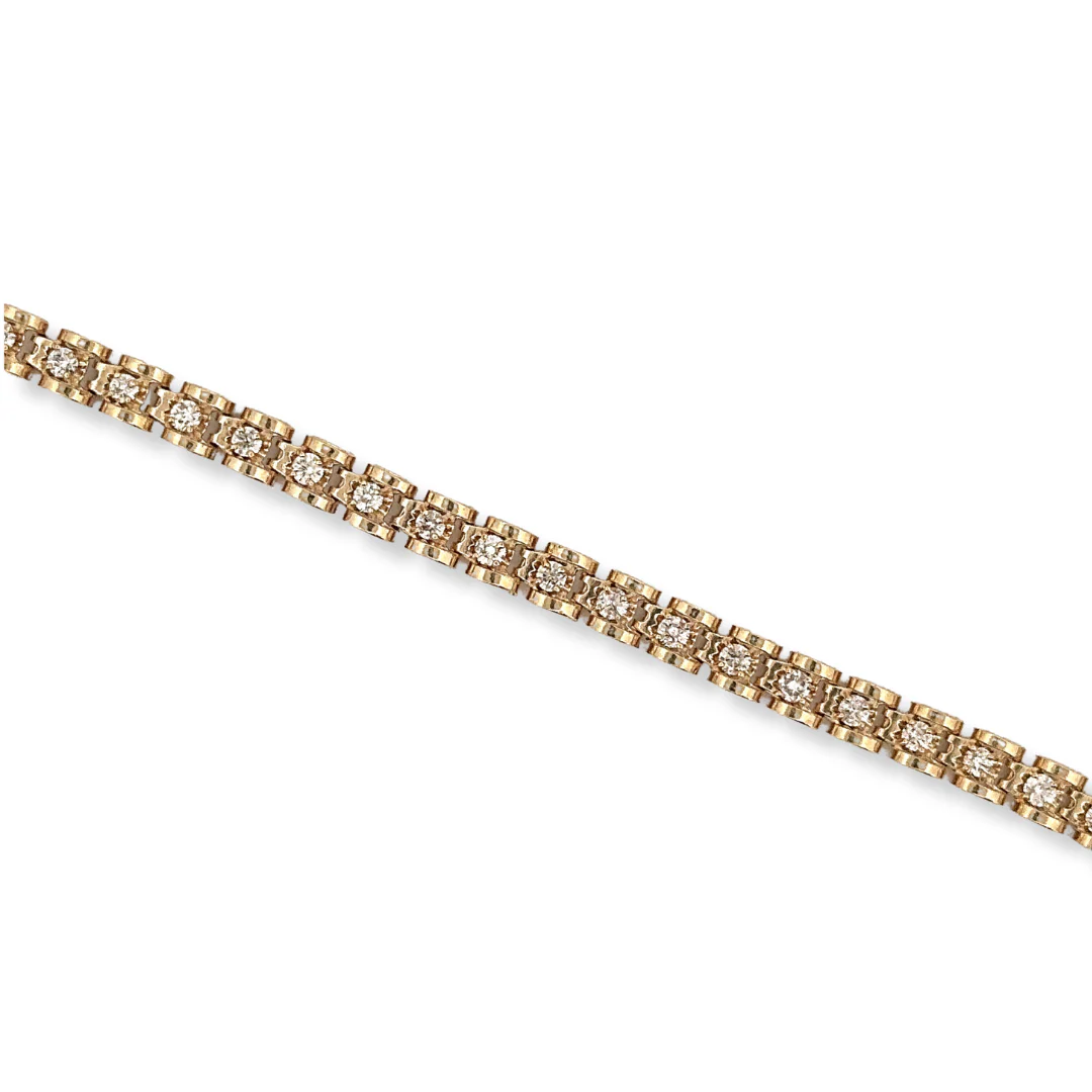 18ct gold diamond bracelet - Image 2