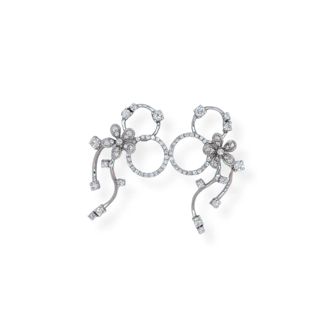 18ct gold diamond earring