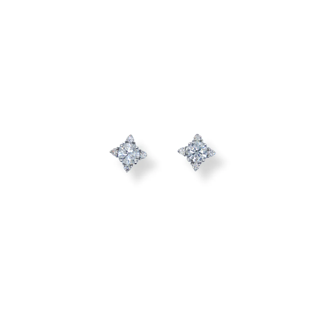 18ct gold diamond earrings