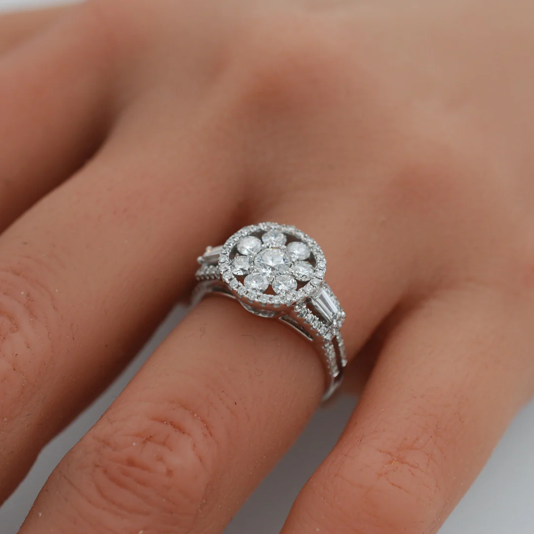 18ct gold diamond ring - Image 3