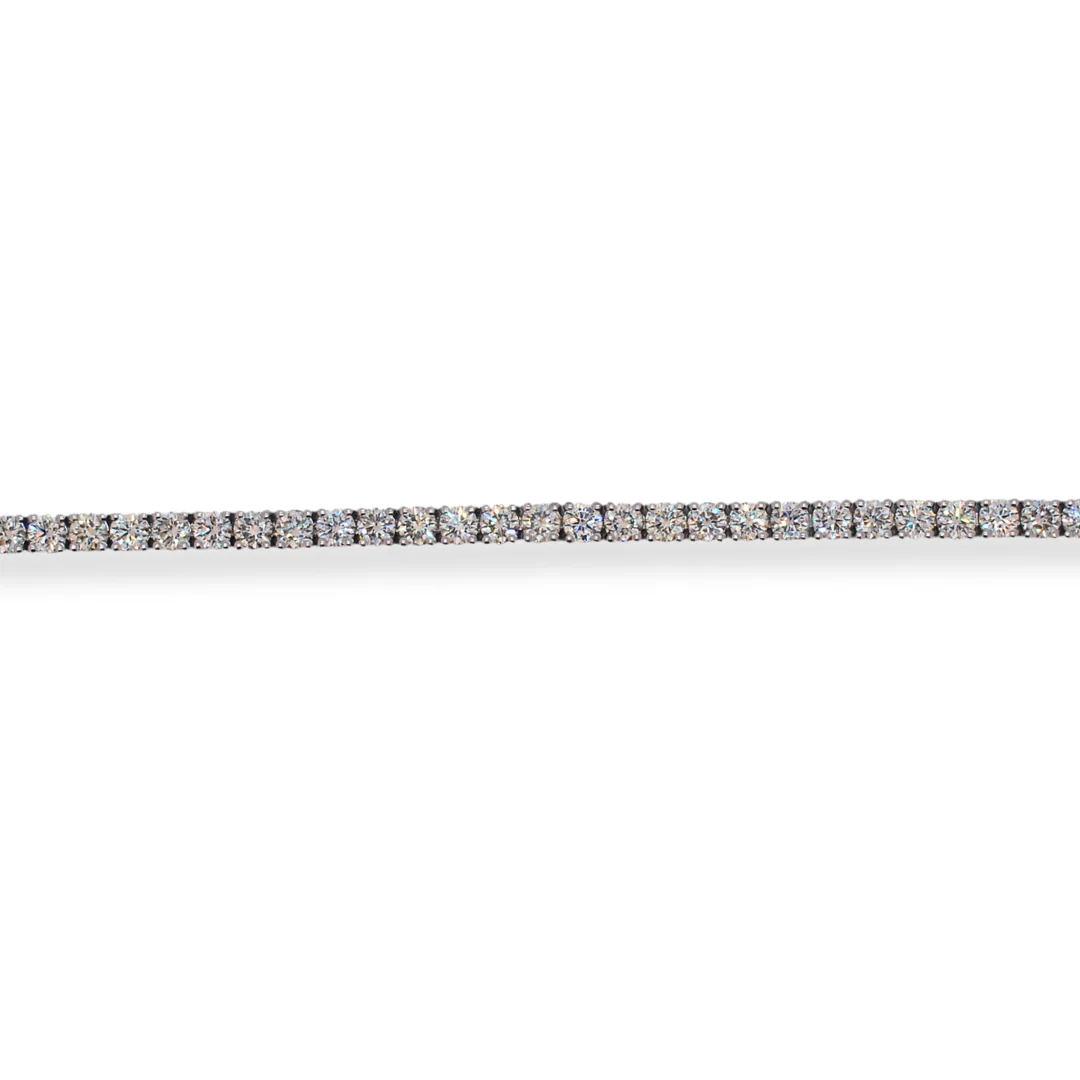18ct gold diamond tennis bracelet - Image 2