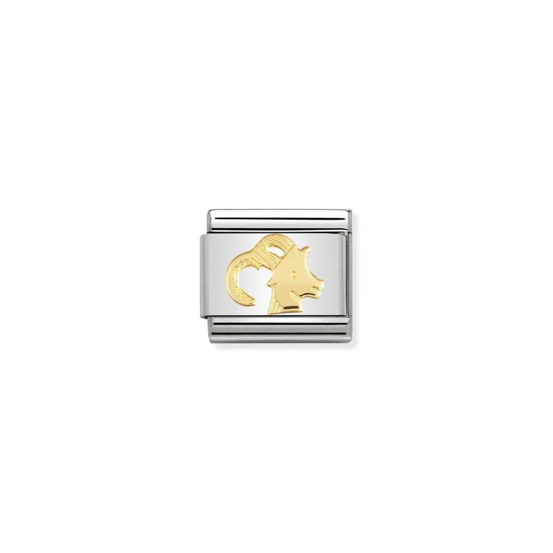 18k gold capricorn link