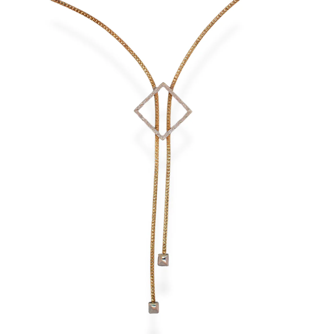 9ct 2/tone gold necklace