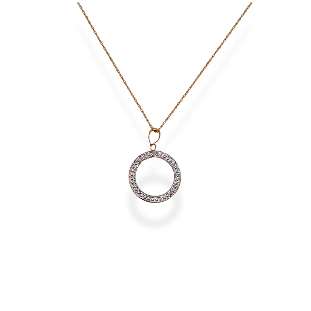 9ct 2/tone gold necklace