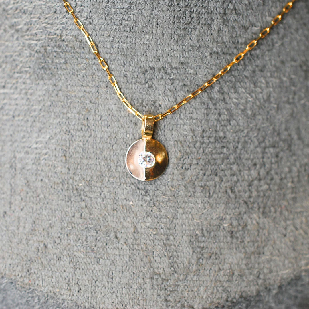 9ct 2/tone necklace - Image 2