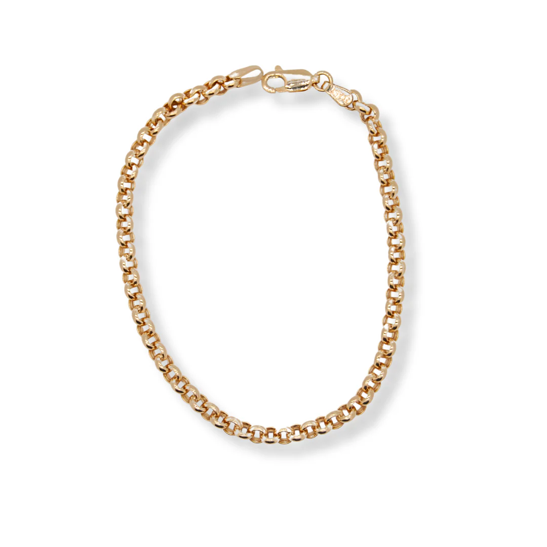 9ct gold belcher bracelet