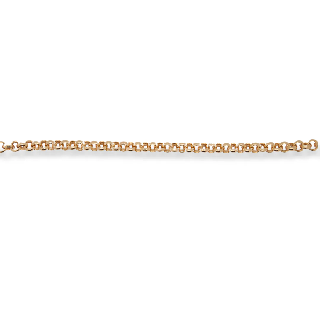 9ct gold belcher bracelet - Image 2