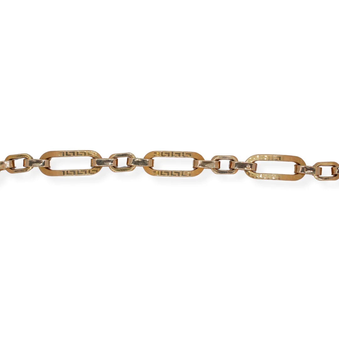9ct gold link bracelet - Image 2