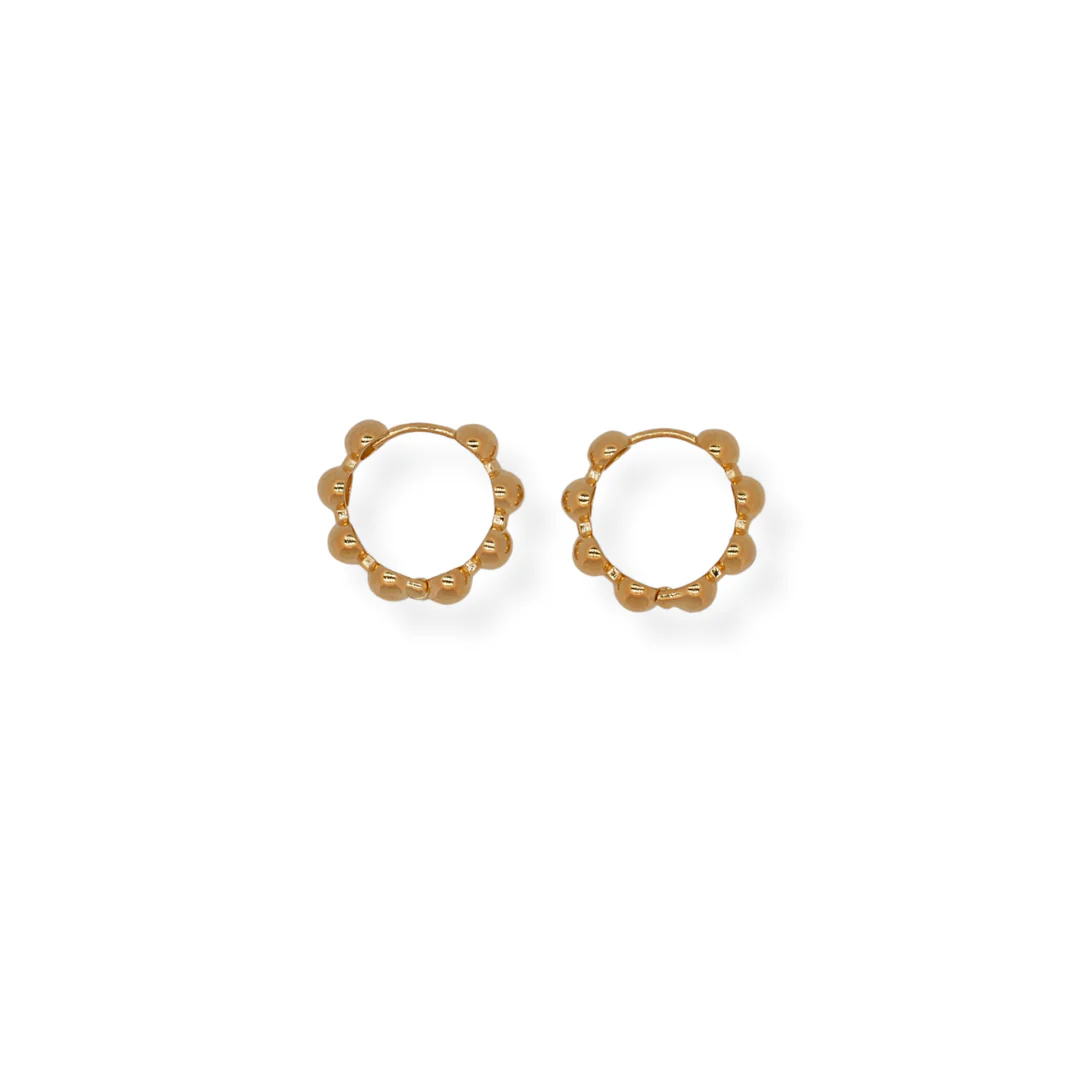 9ct gold bubble earrings - Image 2