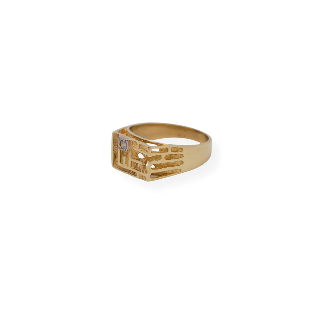 9ct gold castle ring - Image 2