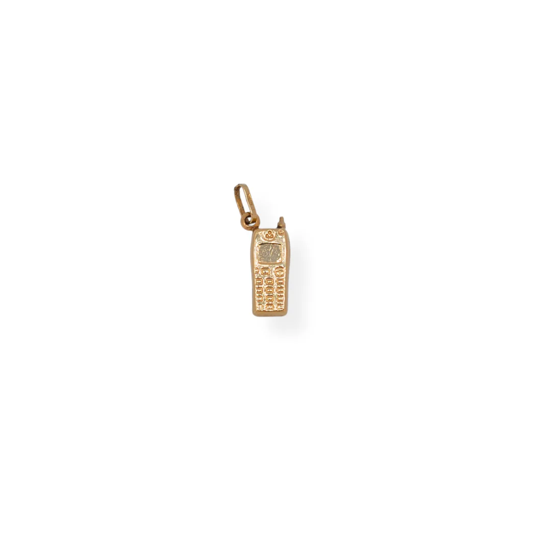 9ct gold cellphone charm