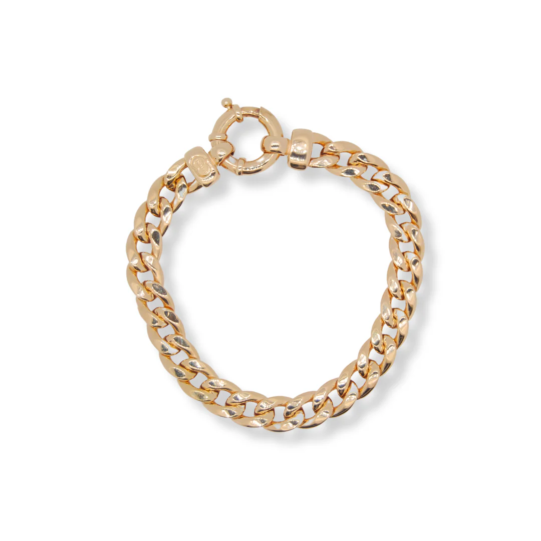 9ct gold curb bracelet