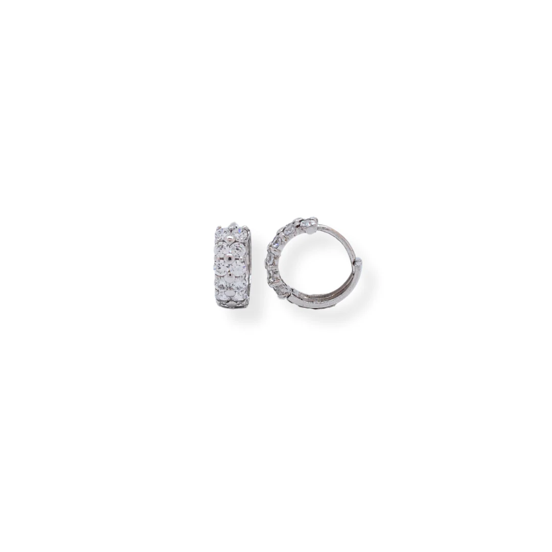 9ct gold cz earring