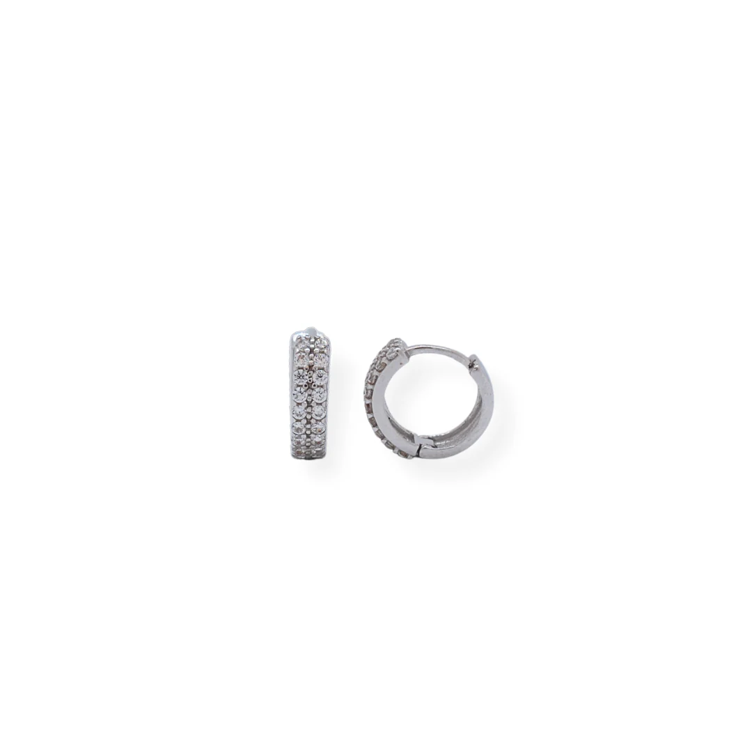 9ct gold cz earrings