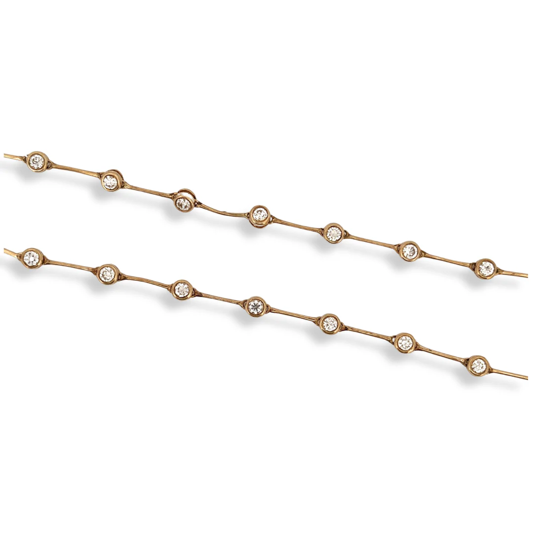 9ct gold cz necklace - Image 2