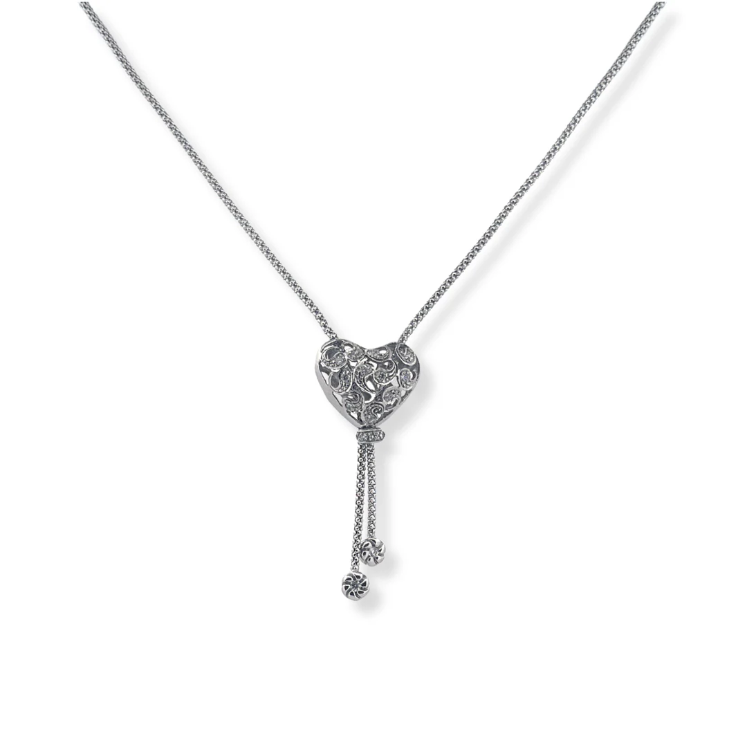 9ct gold cz necklace