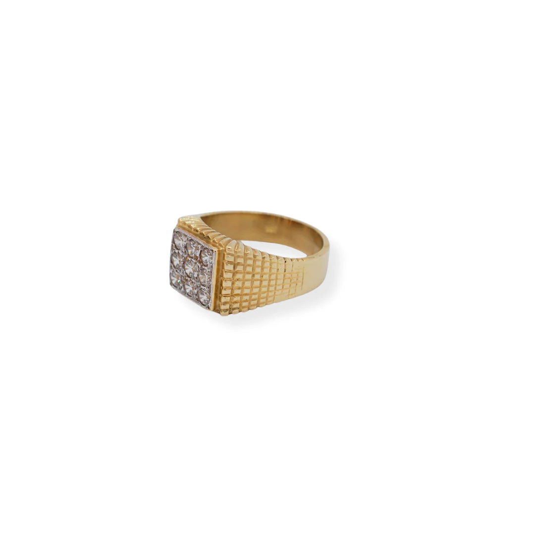 9ct gold cz ring - Image 2