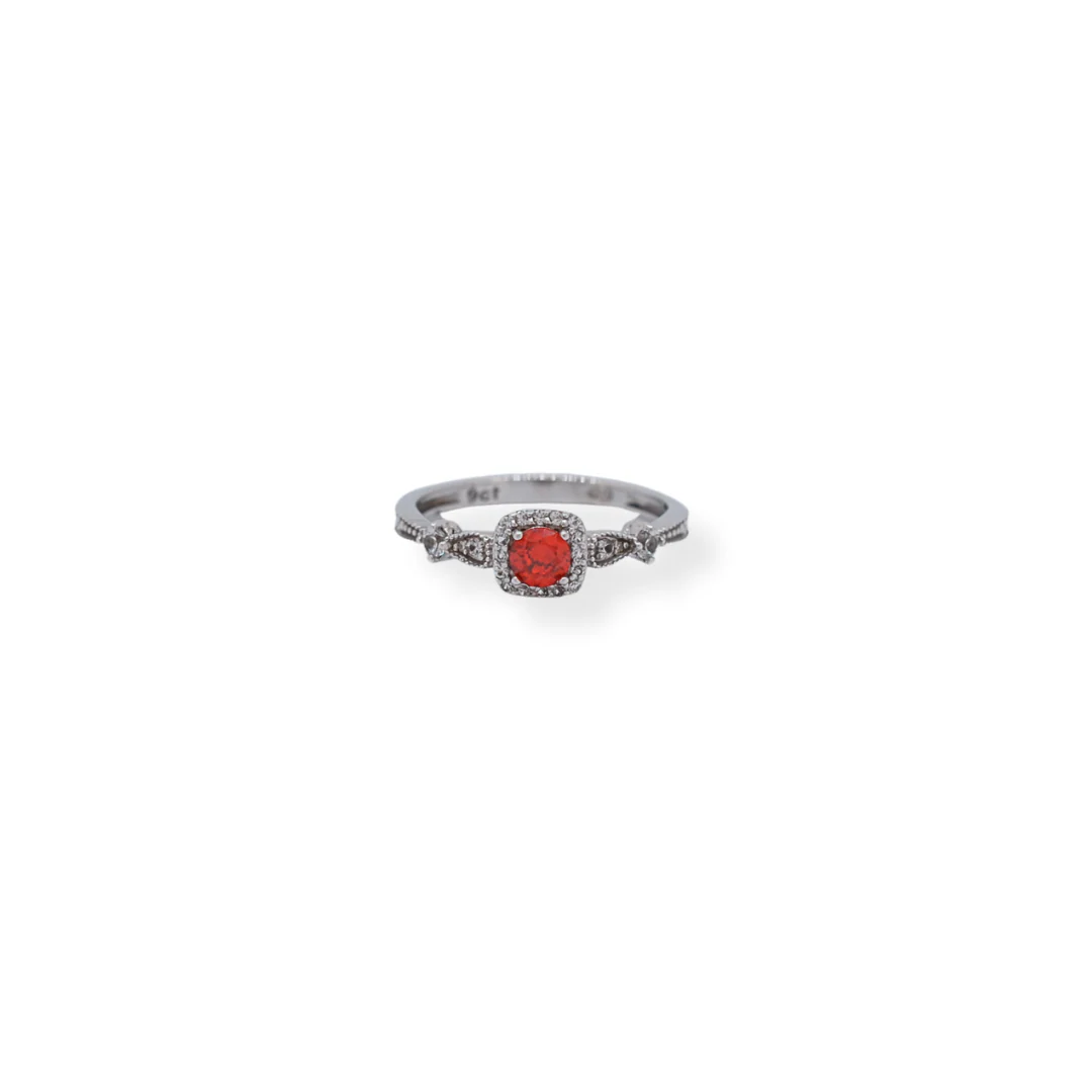 9ct gold cz ring