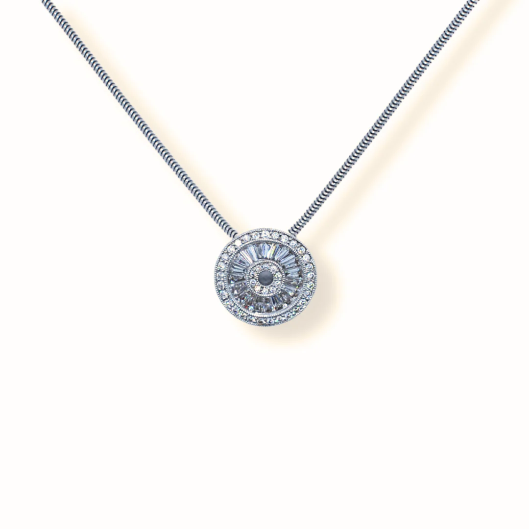 9ct gold diamond pendant