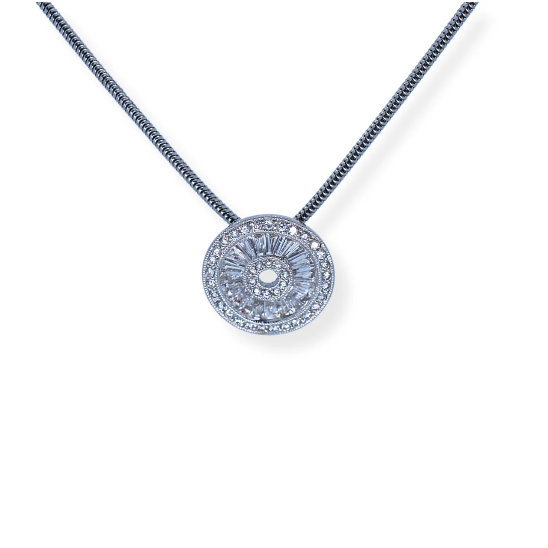 9ct gold diamond pendant - Image 2