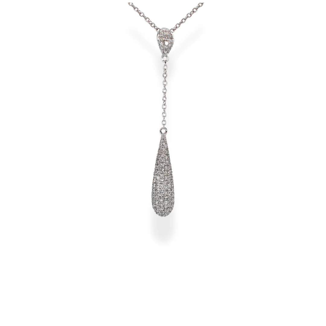 9ct gold diamond pendant necklace