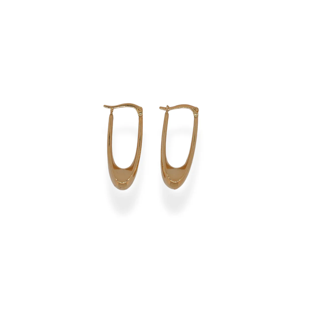 9ct gold hanging earrings - Image 2