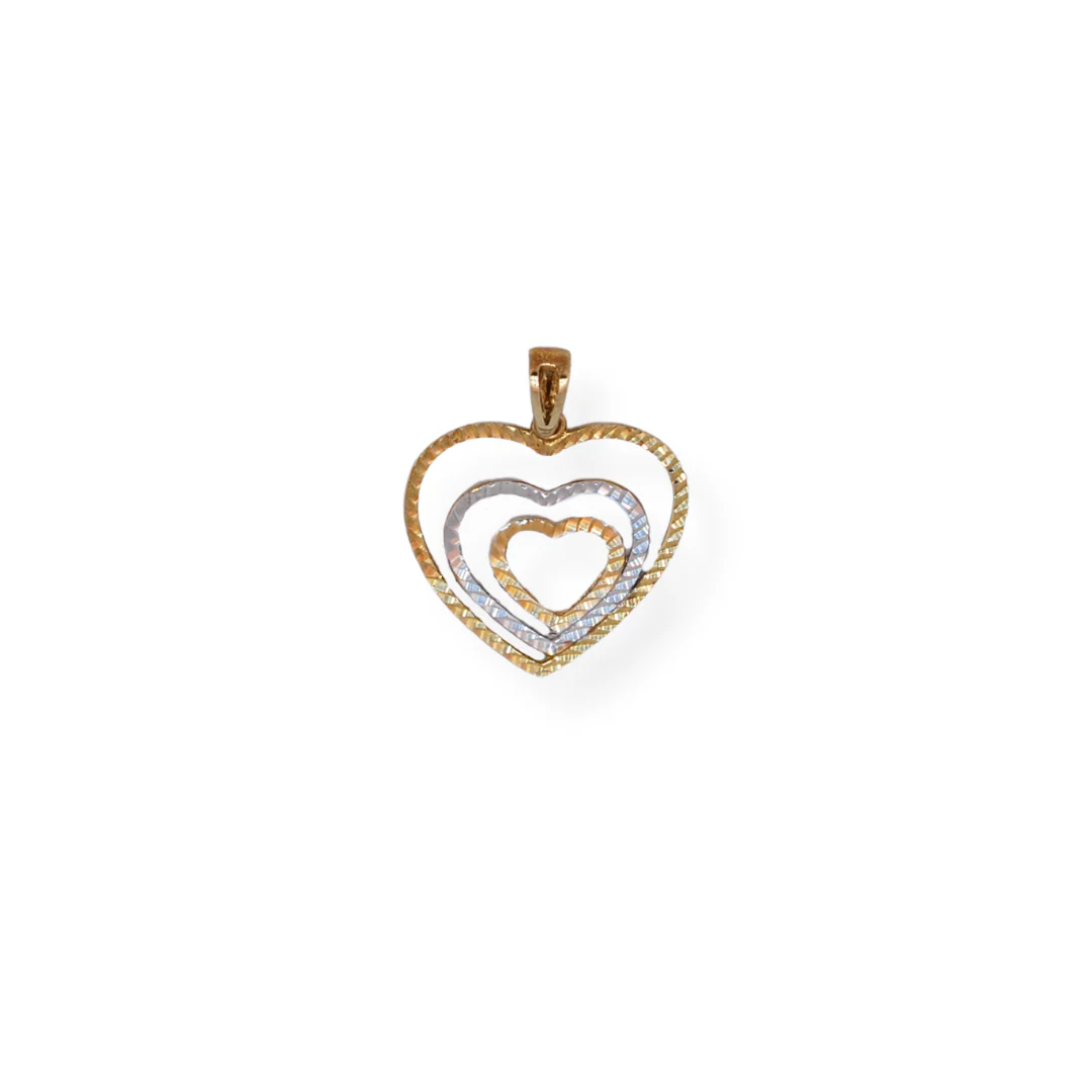 9ct gold heart pendant