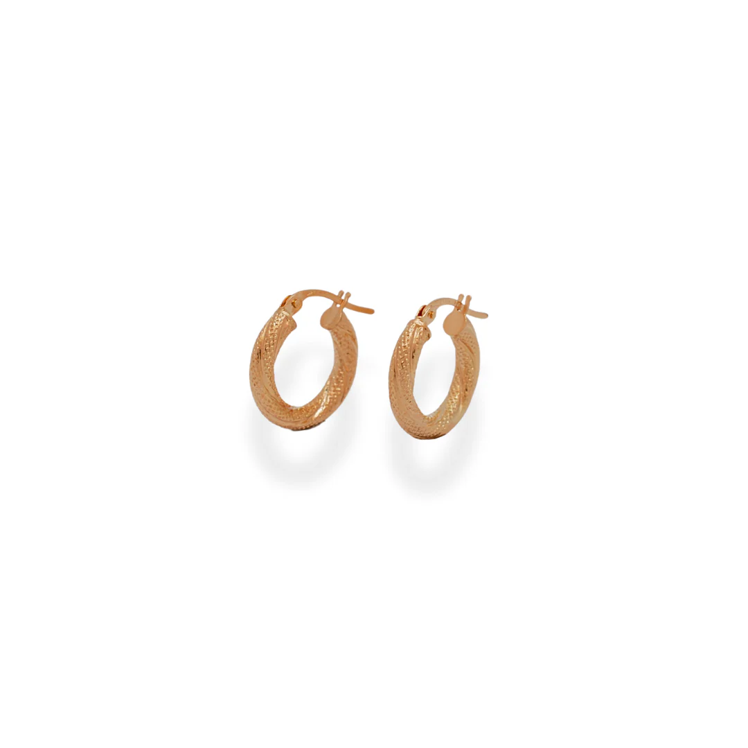 9ct gold hoop earrings