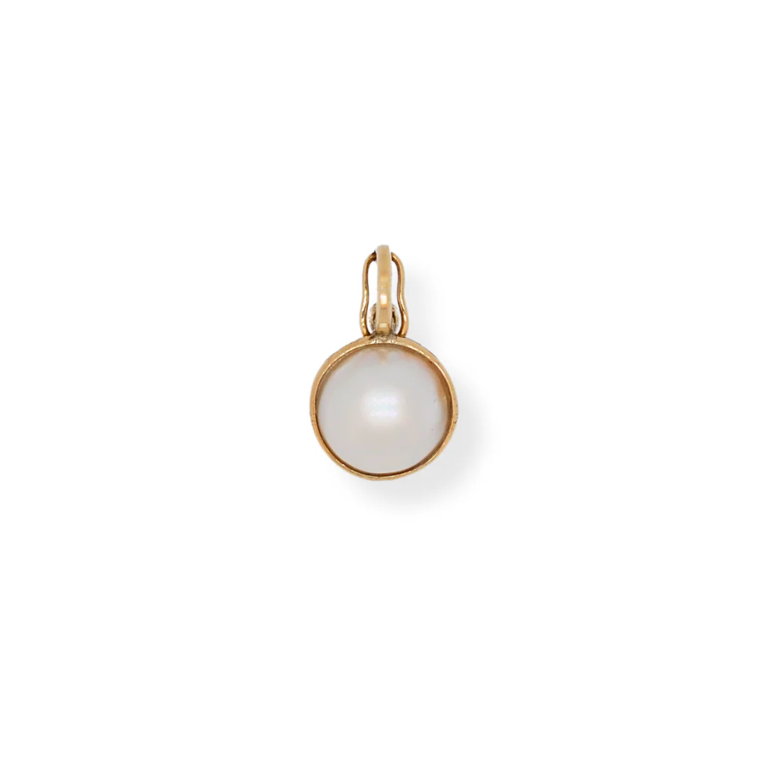 9ct gold pearl pendant