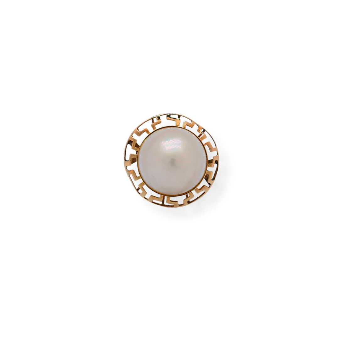 9ct gold pearl ring