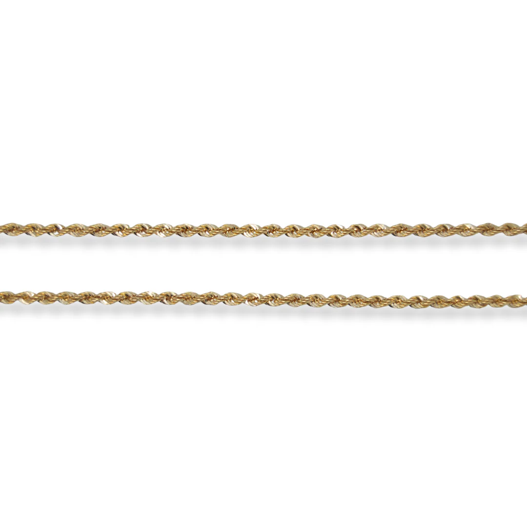 9ct gold rope necklace - Image 2