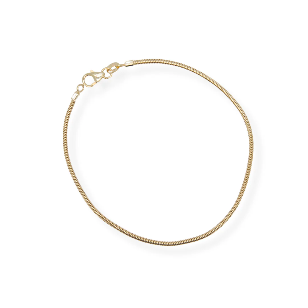 9ct gold snake bracelet