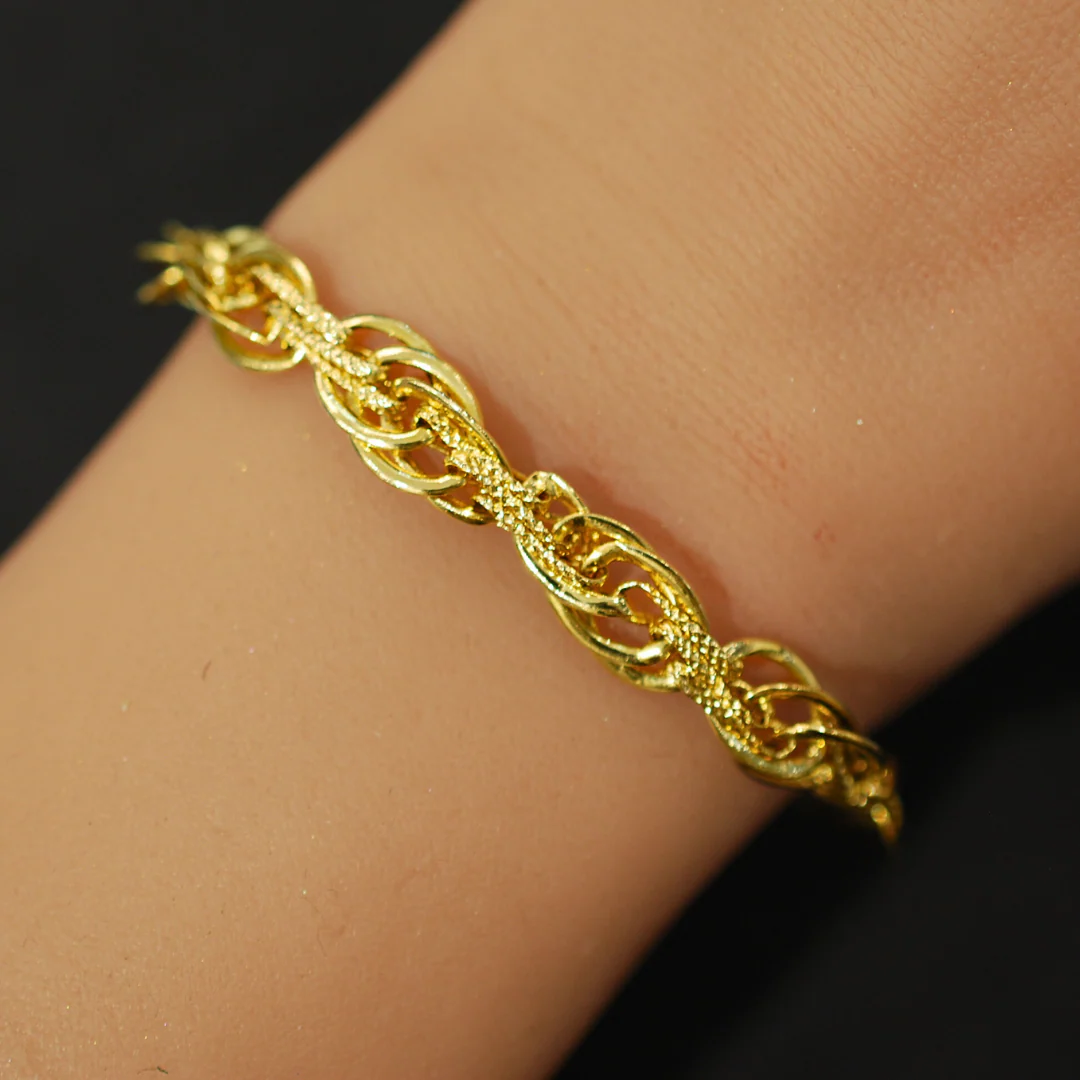 9ct yellow gold bracelet - Image 3
