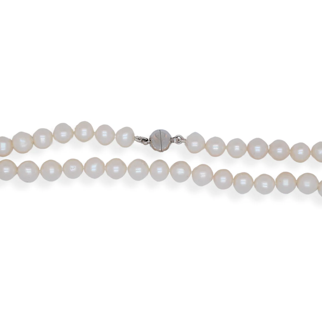 White Pearl Necklace - Image 3