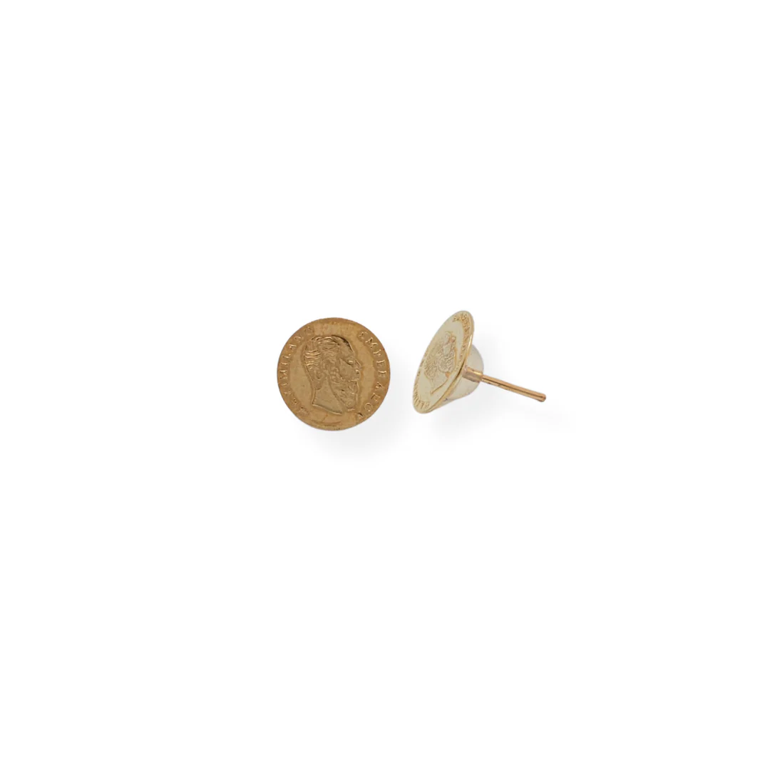 9ct gold Peso studs - Image 2