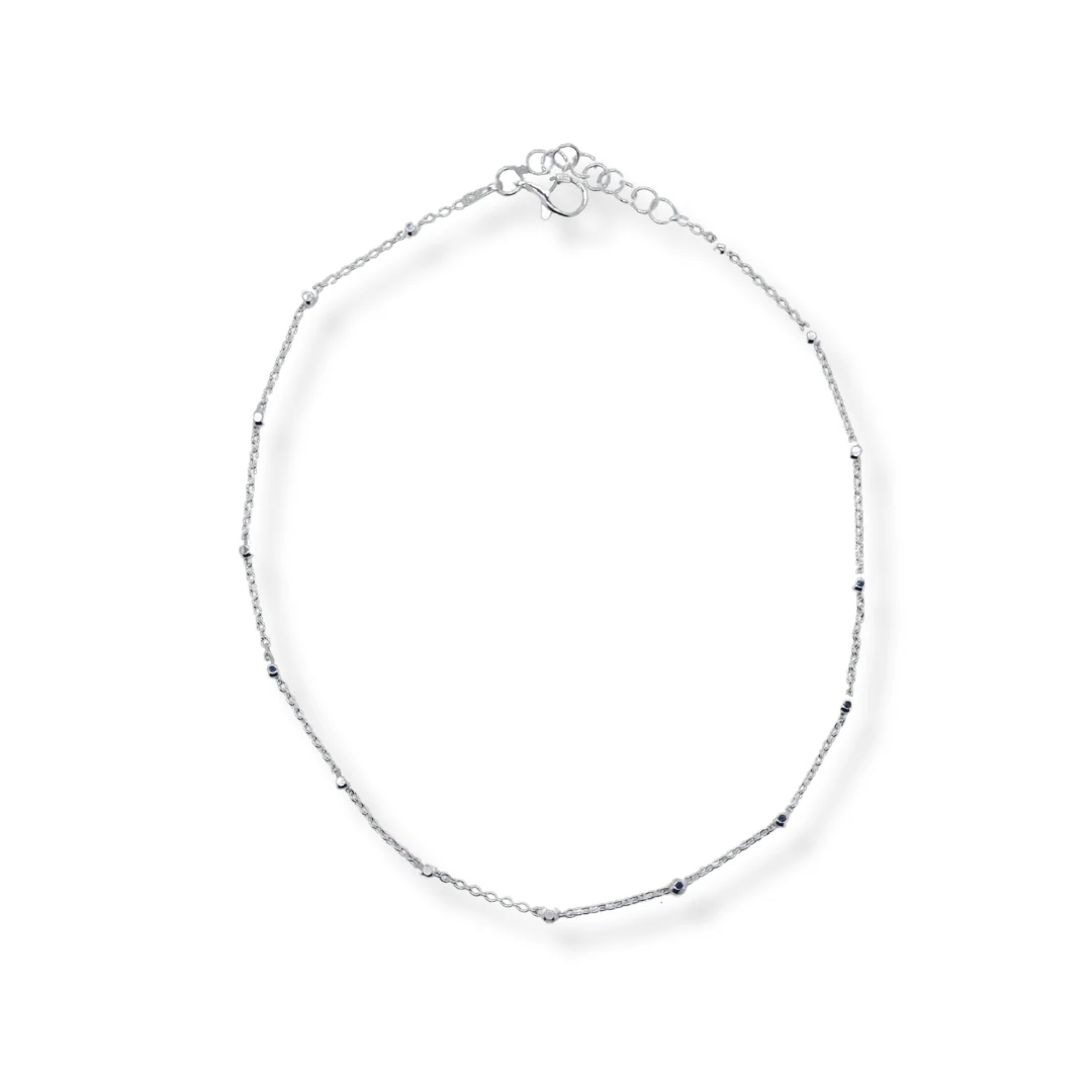 Silver anklet
