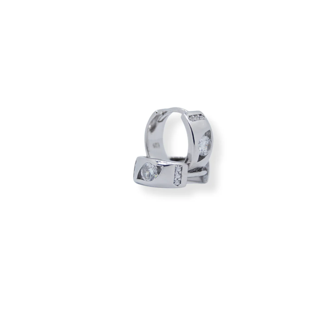 Silver cz earring
