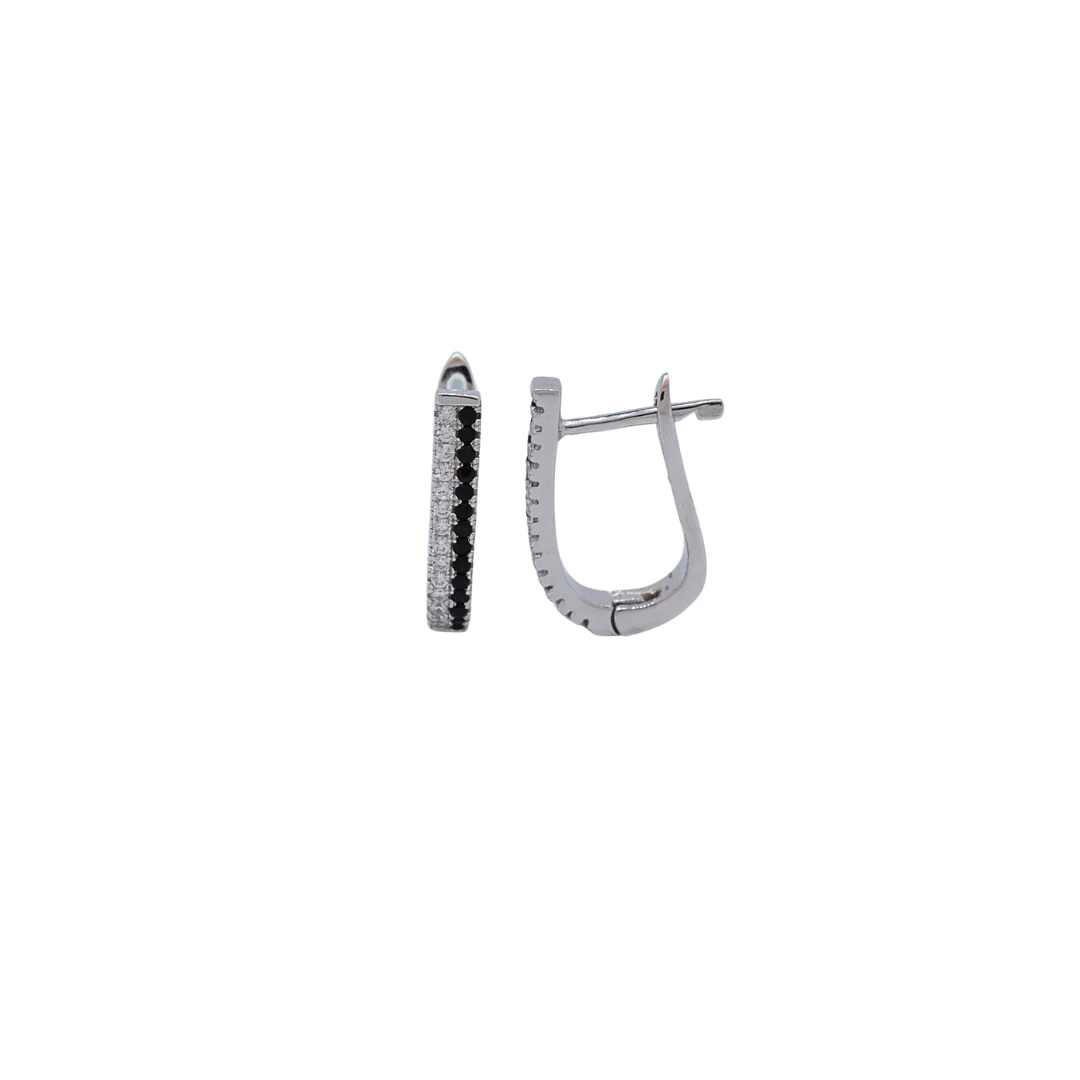 Silver cz earrings