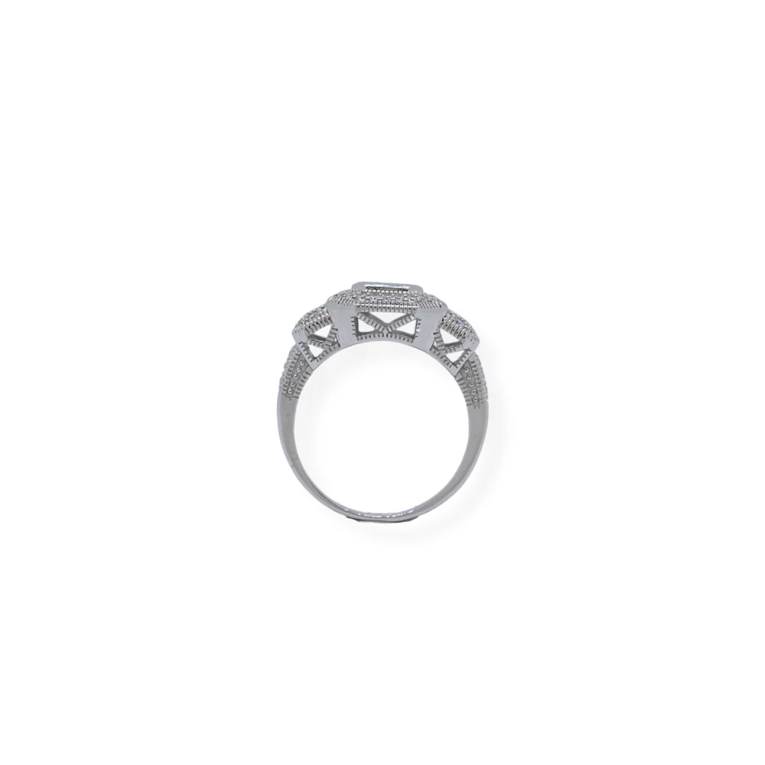 Silver cz ring - Image 3