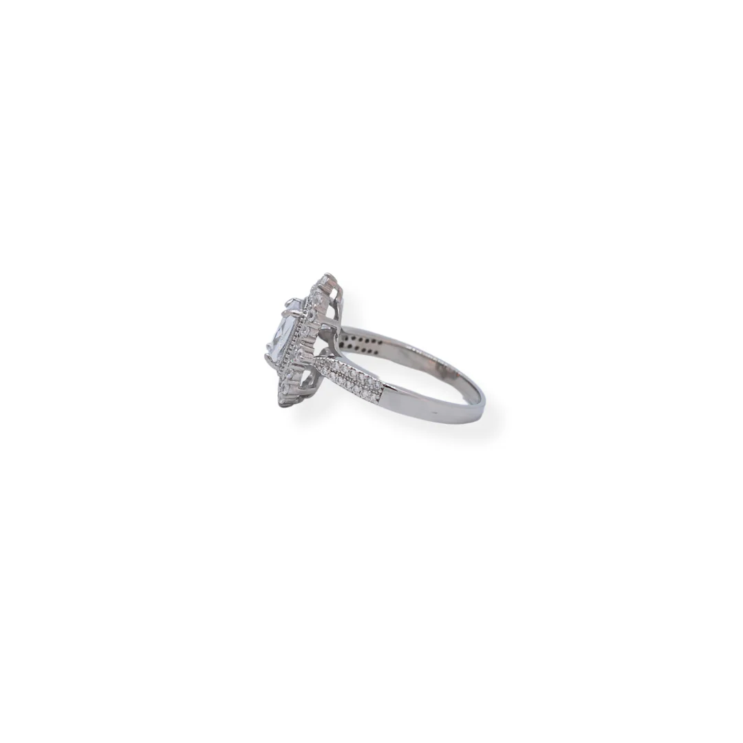 Silver cz ring - Image 2