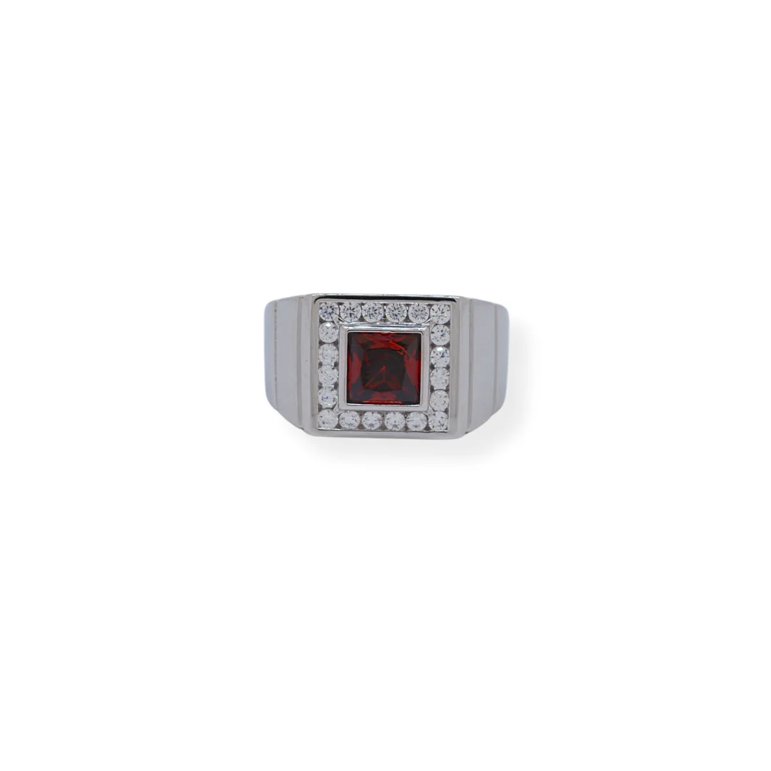 Silver cz ring