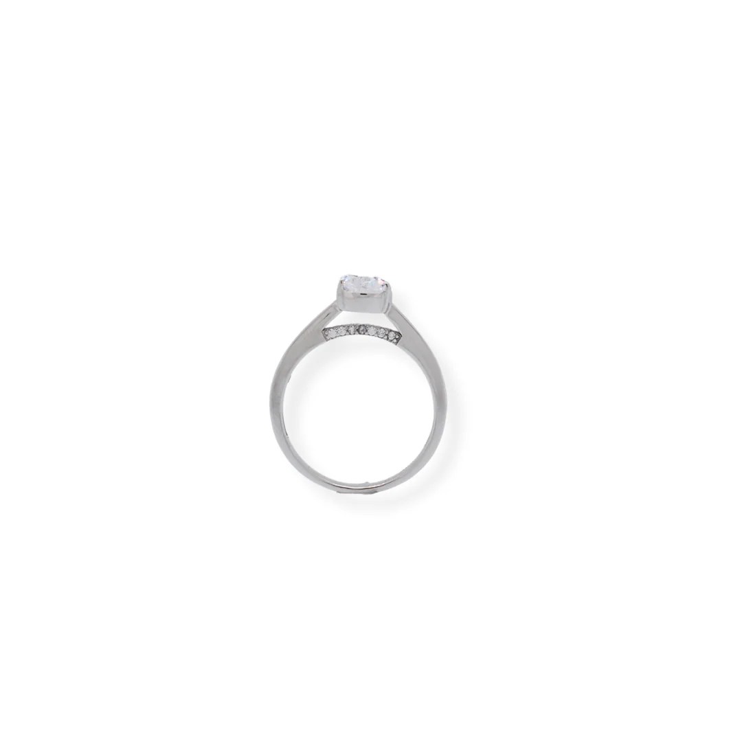 Silver cz ring - Image 2
