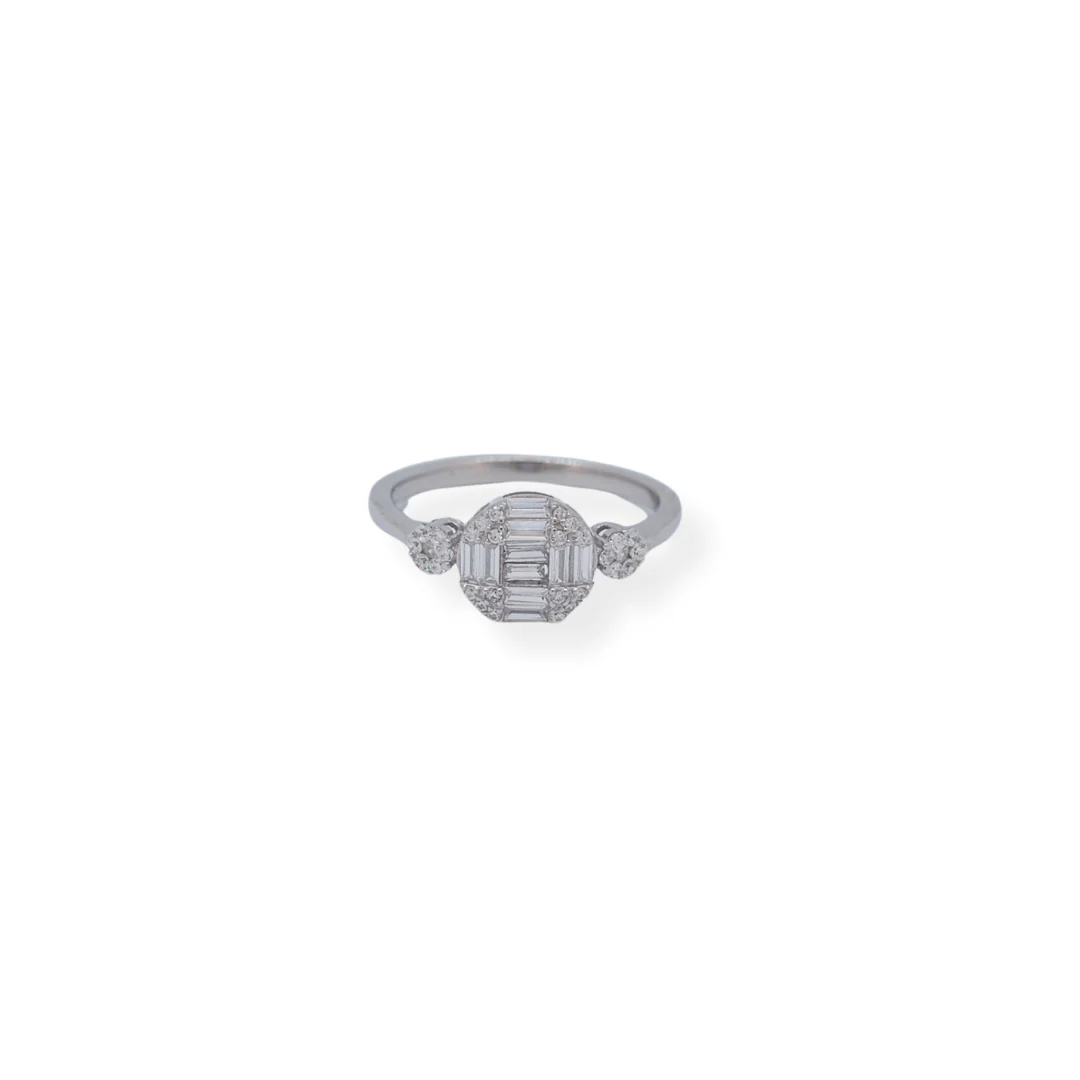 Silver cz ring