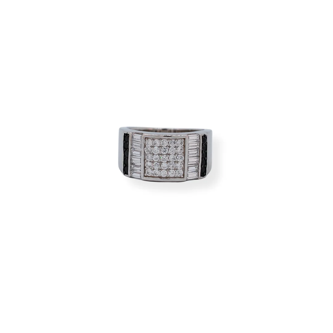Silver cz ring