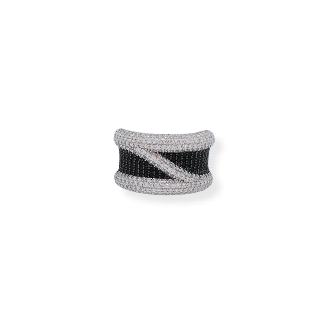 Silver cz ring