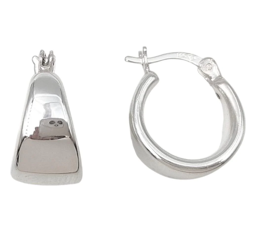 Silver Hoop Earring