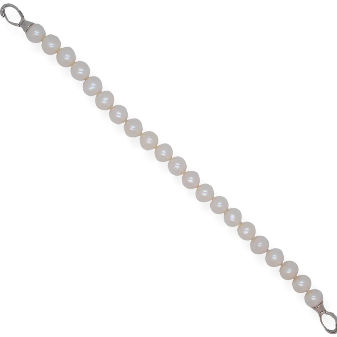 Silver pearl bracelet - Image 2
