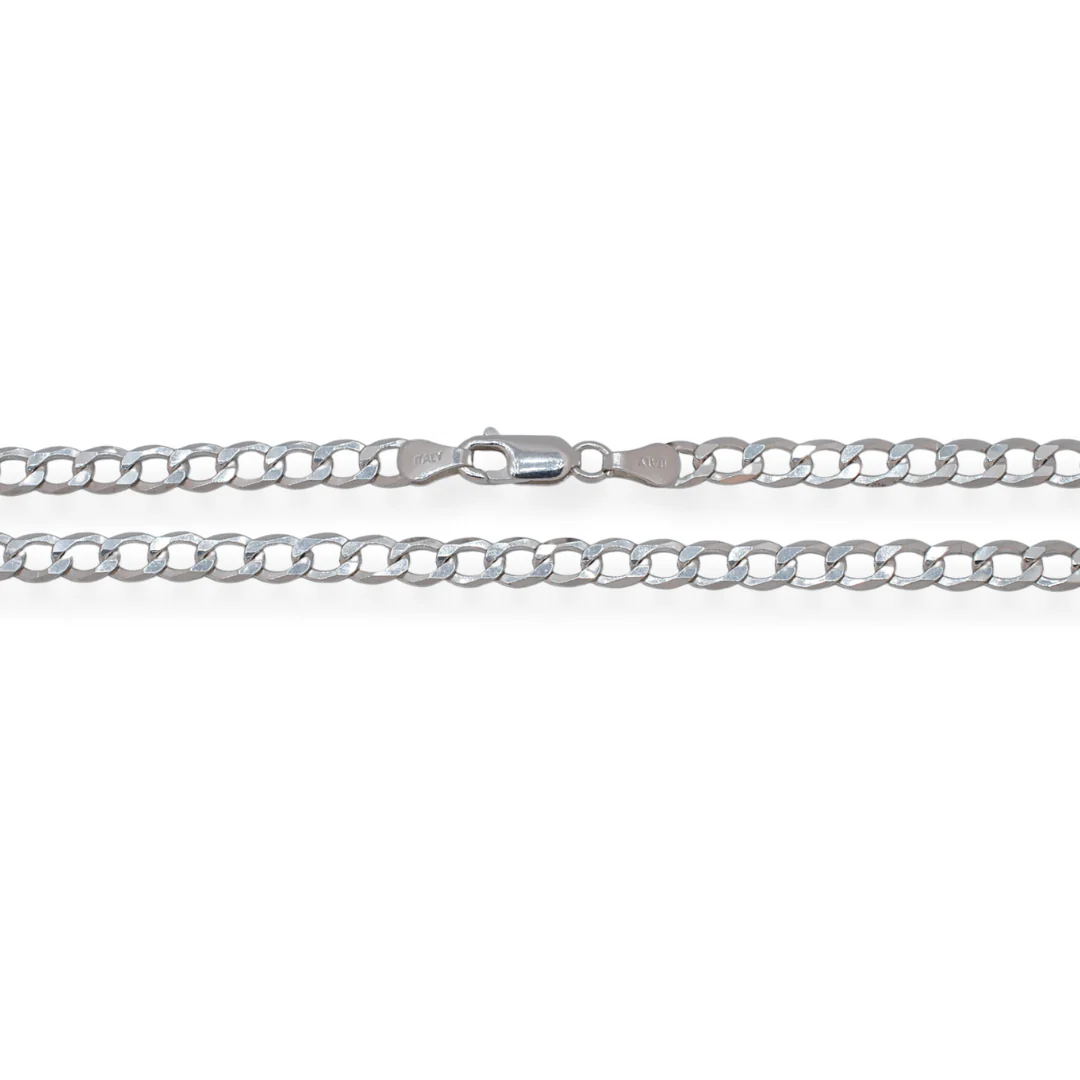 Silver round curb chain - Image 2