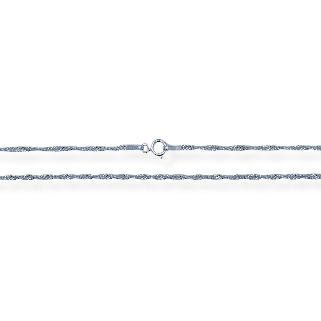 Silver Singapore necklace